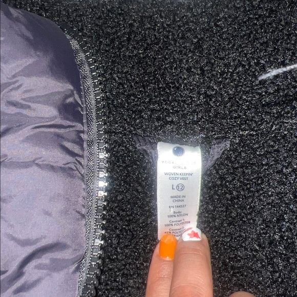 Yogalicious Black Puffer Vest for Kids - Picture 2 of 5